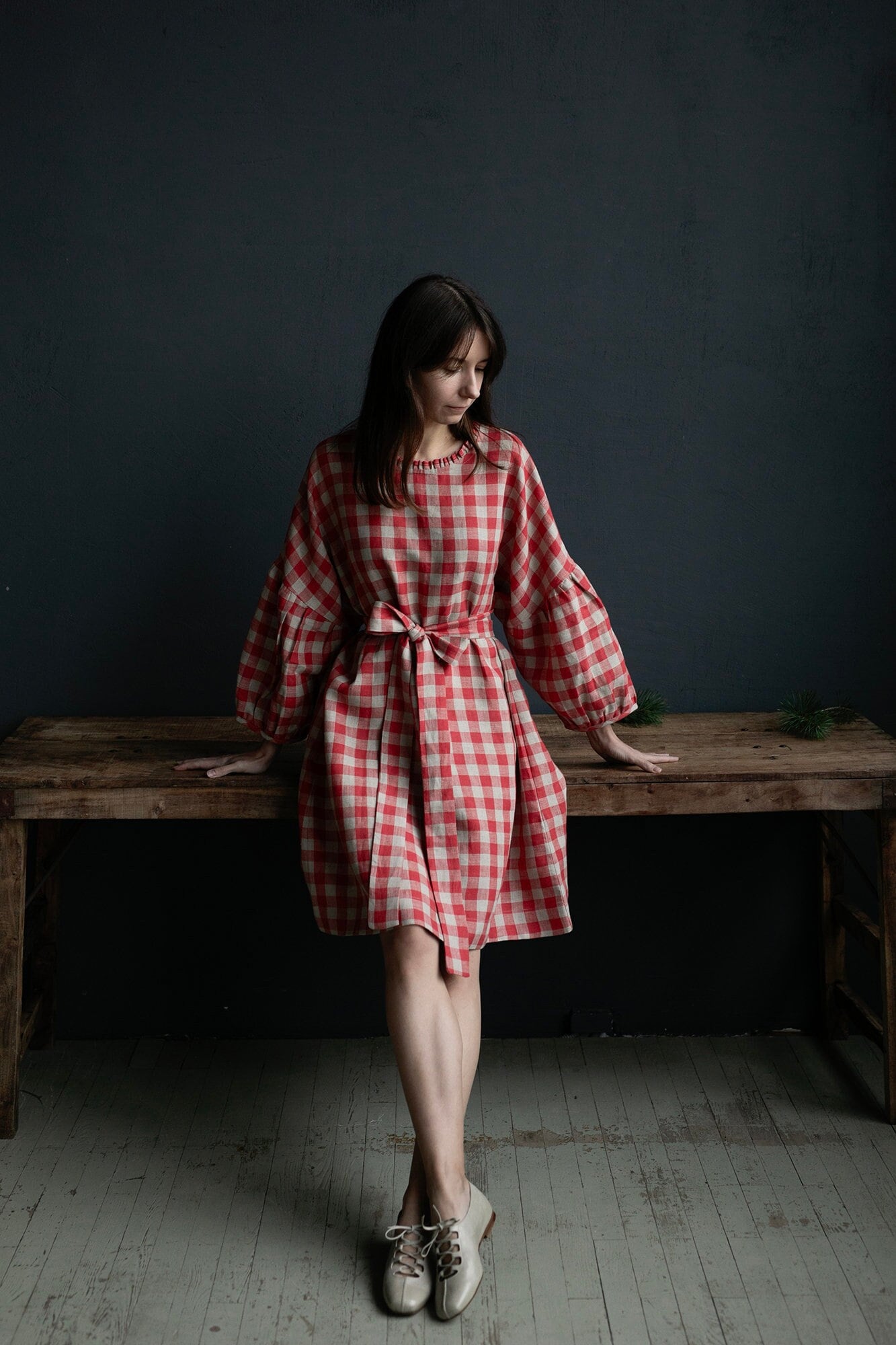 Garden Festive Daisy Linen Dress