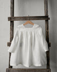 White Classic Linen Dress