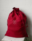 Snowflake Pouch Linen Bag