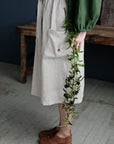 Natural Christmas Linen Apron Skirt